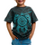 American Samoa Polynesian Custom T Shirt Vintage Polynesian Turtle (Turquoise) - Polynesian Pride