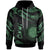 Northern Mariana Islands Hoodie Polynesian Tattoo Green Version Unisex Green - Polynesian Pride