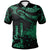 Papua New Guinea Polo Shirt Polynesian Tattoo Green Version Unisex Green - Polynesian Pride