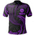 Tahiti Polynesian Polo Shirt Purple Tribal Wave Unisex Purple - Polynesian Pride