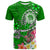 FSM T Shirt Turtle Plumeria (Green) Unisex Green - Polynesian Pride