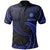 Nauru Polynesian Polo Shirt Blue Tribal Wave Unisex Blue - Polynesian Pride