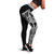 Polynesian Women's Leggings - Rising 3rd White Black - Polynesian Pride