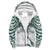 Hawaii Sherpa Hoodie - Kanaka Molokai High School Sherpa Hoodie Demodern Style AH White - Polynesian Pride