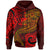 Samoa Hoodie Red Shark Polynesian Tattoo Unisex Red - Polynesian Pride