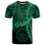 Palau Polynesian T Shirt Tribal Wave Tattoo Green Unisex Green - Polynesian Pride