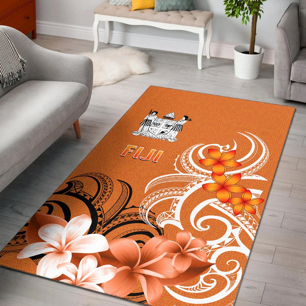 Fiji Area Rug - Fijian Spirit Orange - Polynesian Pride