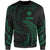 Northern Mariana Islands Polynesian Sweater - Green Tribal Wave Unisex Green - Polynesian Pride