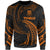 Tuvalu Polynesian Sweater - Orange Tribal Wave Unisex Orange - Polynesian Pride