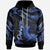 Pohnpei Hoodie Polynesian Tattoo Blue Version Unisex Blue - Polynesian Pride