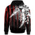 Polynesian Special Hoodie Brilliant Flower In Stripe Style Unisex Red - Polynesian Pride