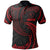 Chuuk Micronesia Polo Shirt Red Tribal Wave Unisex Red - Polynesian Pride