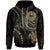 Tahiti Custom Hoodie Gold Turtle Unisex Gold - Polynesian Pride