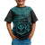 Polynesian Hawaii Kanaka Maoli T Shirt Hawaiian Waves (Turquoise) - Polynesian Pride