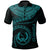 Pohnpei Polynesian Polo Micronesian Waves (Turquoise) Unisex Turquoise - Polynesian Pride