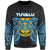 Tuvalu Polynesian Sweater - Spirit Style Blue Unisex Blue - Polynesian Pride