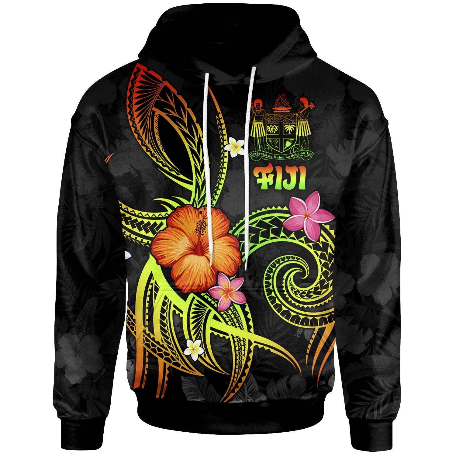 Fiji Polynesian Hoodie Legend of Fiji (Reggae) Unisex Reggae - Polynesian Pride