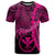 Hawaii Polynesian T Shirt Tribal Wave Tattoo Pink Unisex Pink - Polynesian Pride