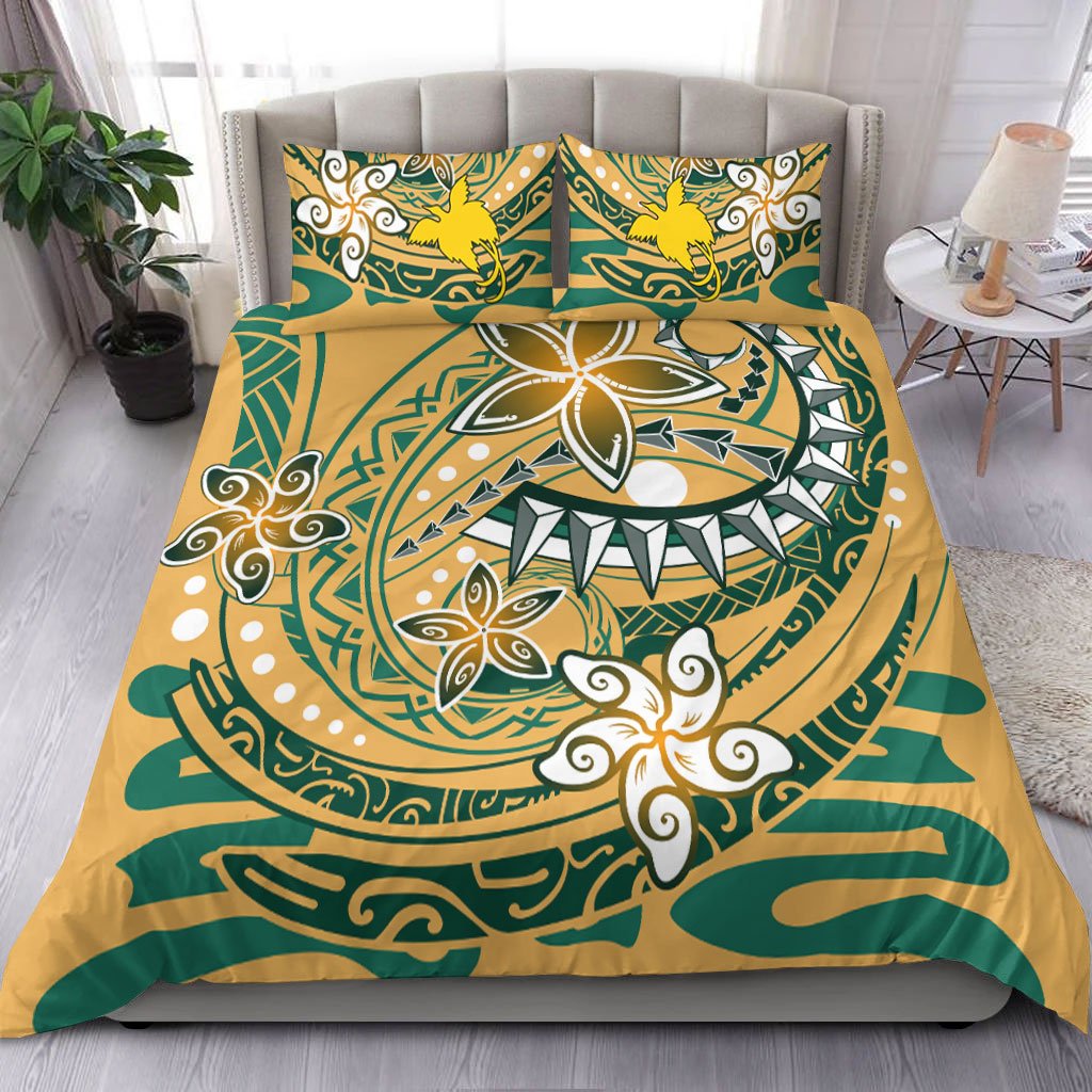 Papua Polynesian Bedding Set - Spring style yellow - Polynesian Pride