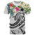 Marshall Islands Polynesian T Shirt Summer Plumeria (White) Unisex White - Polynesian Pride