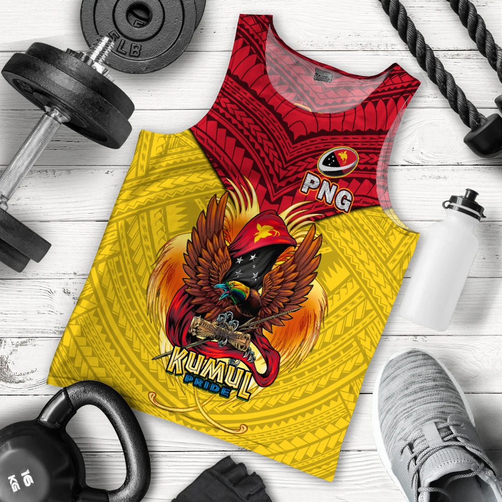 (Custom Personalised) Papua New Guinea Rugby Kumul Pride Men Tank Top - LT2 - Polynesian Pride
