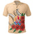 Tahiti Polynesian Polo Shirt Hibiscus Coat of Arm Beige Unisex BEIGE - Polynesian Pride