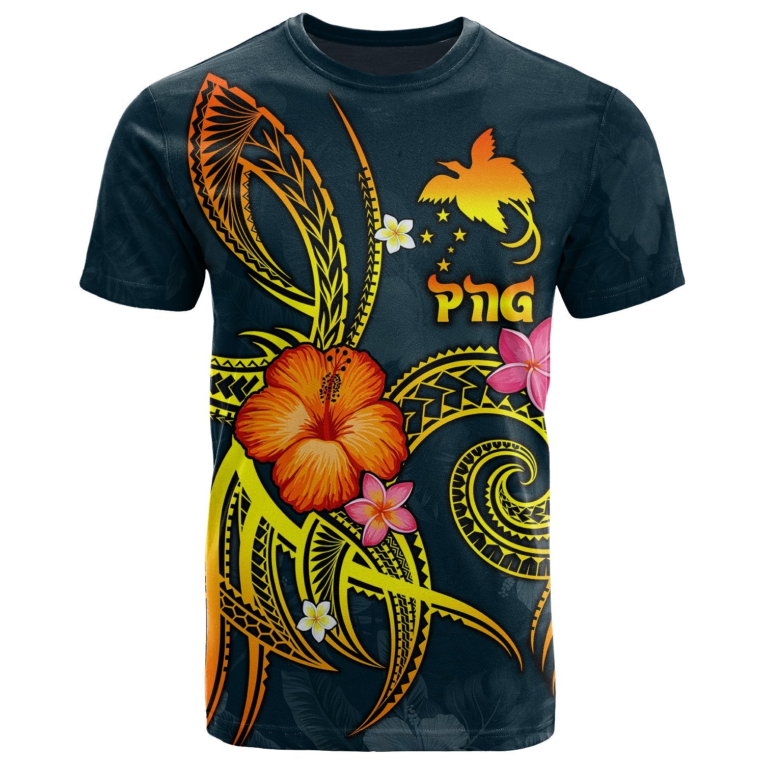 Papua New Guinea Polynesian T Shirt Legend of Papua New Guinea (Blue) Unisex Blue - Polynesian Pride