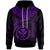 Polynesian Hawaii Kanaka Maoli Hoodie Hawaiian Waves (Purple) Unisex Purple - Polynesian Pride