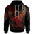 Cook Island Polynesian Hoodie Legend Red Version Unisex Black - Polynesian Pride