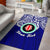 (Custom Personalised) Papua New Guinea Bougainville Pride Area Rug - LT12 Blue - Polynesian Pride