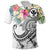 Polynesian Hawaii Kanaka Maoli Polo Summer Plumeria (White) Unisex White - Polynesian Pride