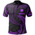 Nauru Polynesian Polo Shirt Purple Tribal Wave Unisex Purple - Polynesian Pride