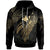 Papua New Guinea Polynesian Hoodie Legend Gold Version Unisex Black - Polynesian Pride