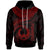 Pohnpei Polynesian Hoodie Pohnpei Waves (Red) Unisex Red - Polynesian Pride