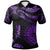 Tahiti Polo Shirt Polynesian Tattoo Purple Version Unisex Purple - Polynesian Pride