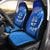 Fiji Tapa Tribal Coconut Tree Car Seat Covers - LT12 Set of 2 Universal Fit Blue - Polynesian Pride