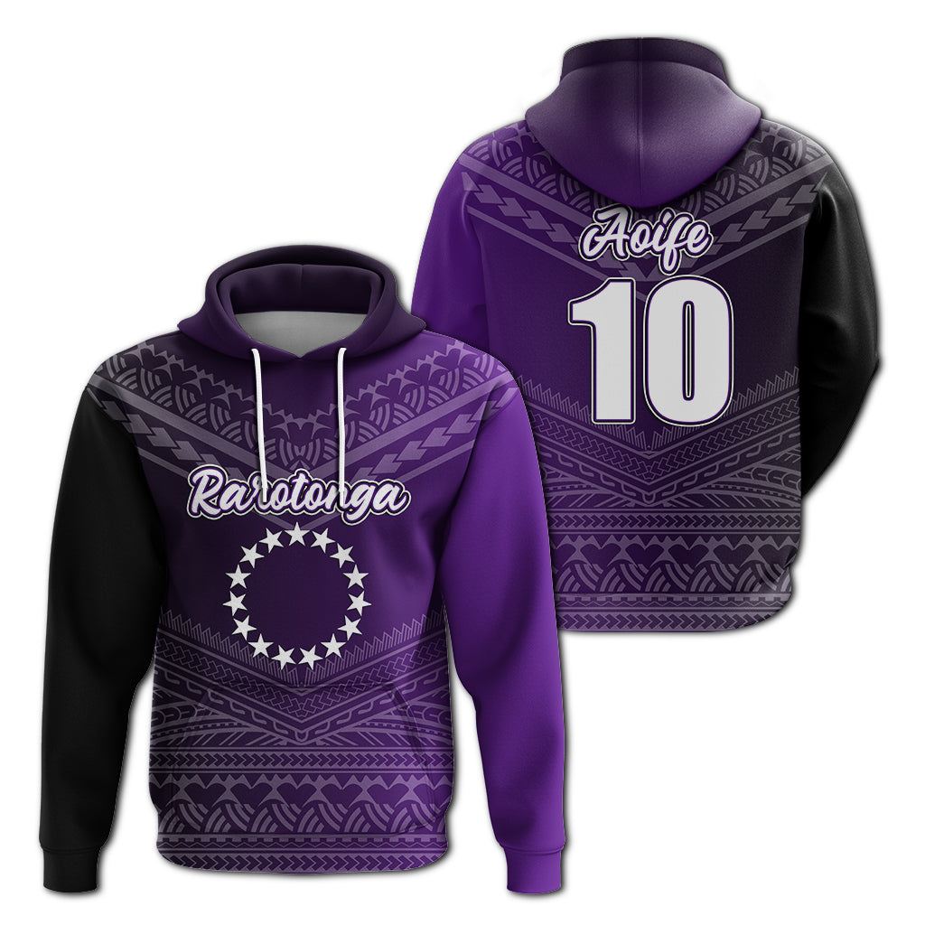 Aoife Rarotonga Cook Islands Pride Hoodie LT12 Pullover Hoodie Purple - Polynesian Pride