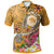 FSM Polo Shirt Turtle Plumeria (Gold) Unisex Gold - Polynesian Pride