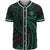 Wallis and Futuna Polynesian Baseball Shirt - Green Tribal Wave Unisex Green - Polynesian Pride