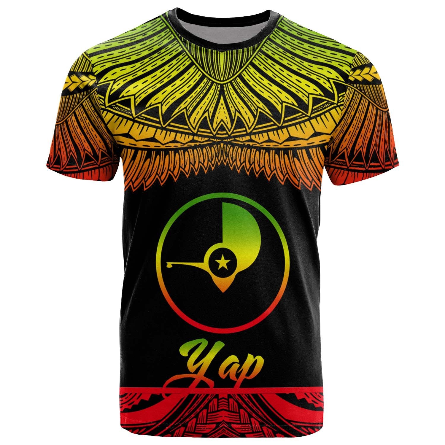 Yap Polynesian T Shirt Yap Pride Reggae Version Unisex Art - Polynesian Pride