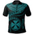 Wallis and Futuna Polynesian Polo Shirt Wallis and Futuna Waves (Turquoise) Unisex Turquoise - Polynesian Pride