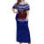 American Samoa Independence Anniversary Pride Off Shoulder Long Dress - LT12 Long Dress Blue - Polynesian Pride