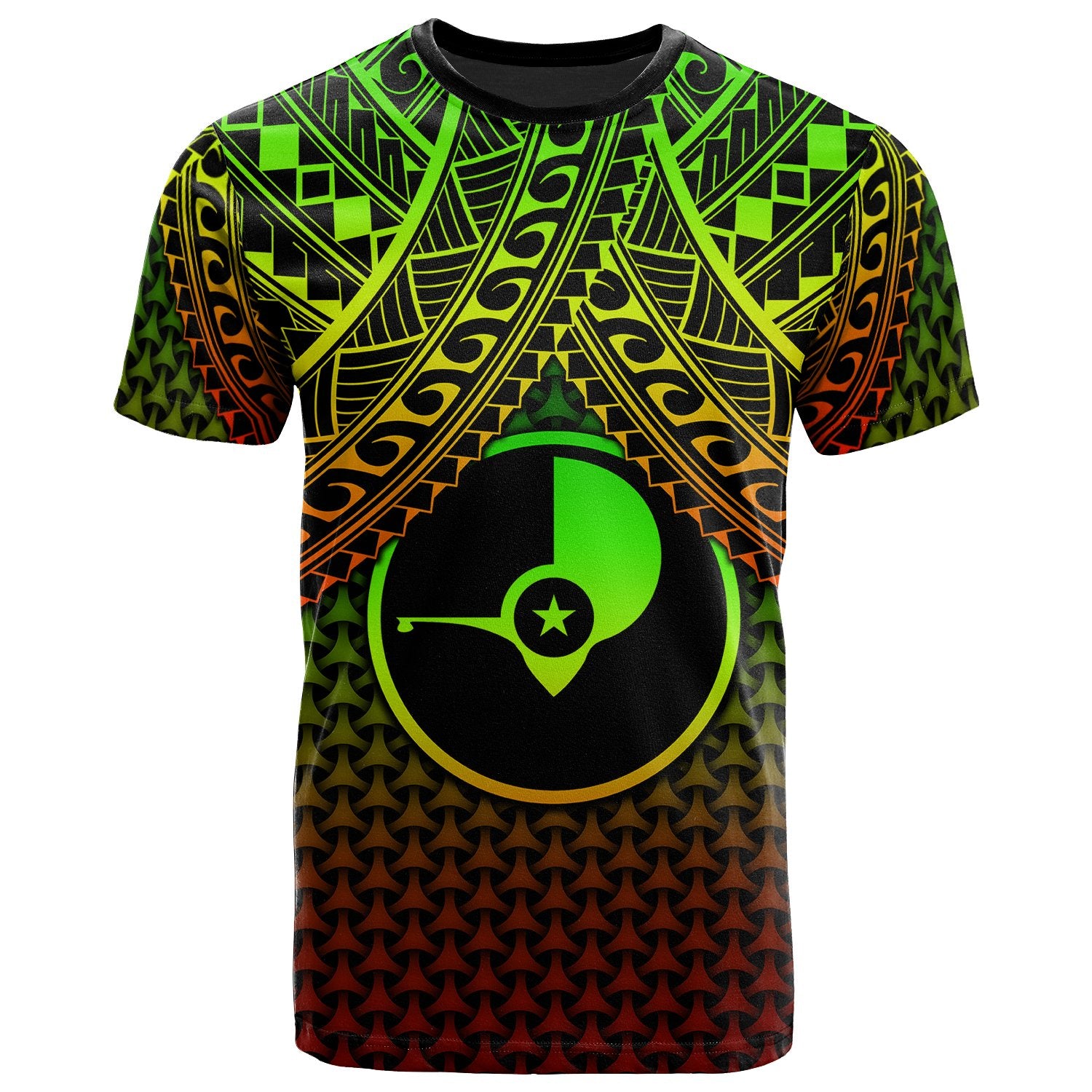 Polynesian Yap T Shirt Reggae Vintage Polynesian Patterns Unisex Art - Polynesian Pride