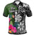 New Caledonia Polo Shirt Turtle Plumeria Banana Leaf Crest Unisex Black - Polynesian Pride