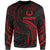 Pohnpei Polynesian Sweater - Red Tribal Wave Unisex Red - Polynesian Pride