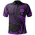 American Samoa Polynesian Polo Shirt Purple Tribal Wave Unisex Purple - Polynesian Pride