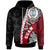 Guam Polynesian Hoodie Wave Tattoo Unisex Red - Polynesian Pride