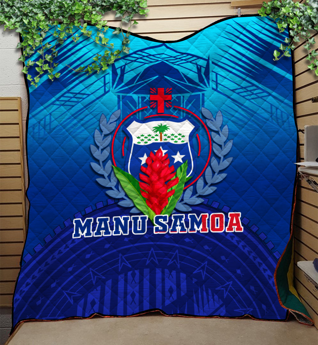 Manu Samoa Legend Quilt - LT12 Quilt Blue - Polynesian Pride