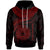 American Samoa Polynesian Hoodie American Samoan Waves (Red) Unisex Red - Polynesian Pride