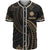 Nauru Polynesian Baseball Shirt - Gold Tribal Wave Unisex Gold - Polynesian Pride